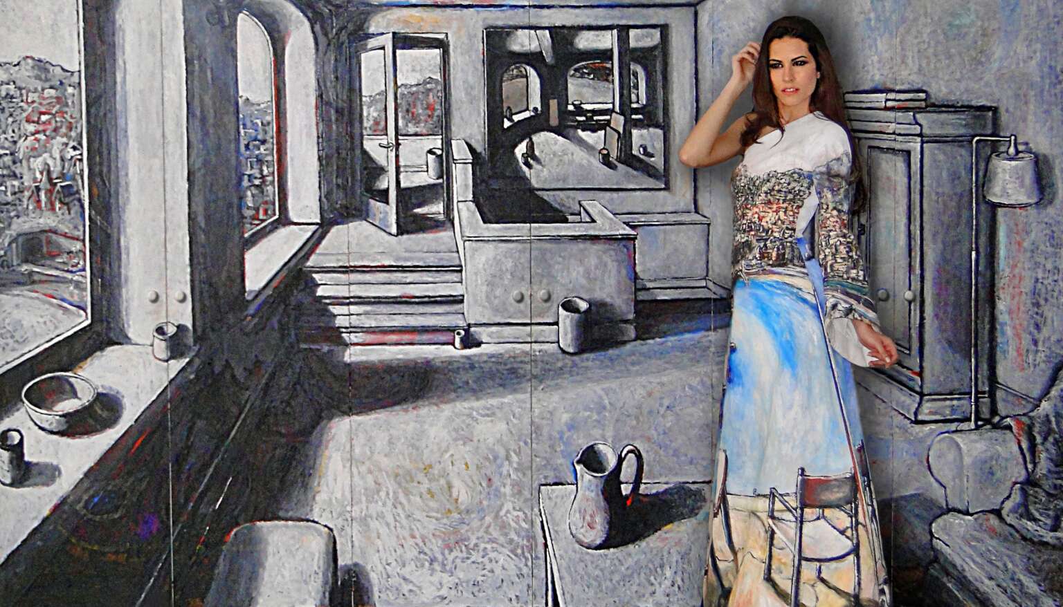 Vestido con Manu Fernández - Fundación Fashion Art